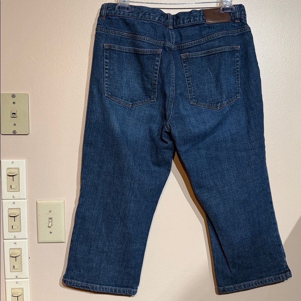 Ralph Lauren LRL Blue Denim capris - Picture 4 of 5